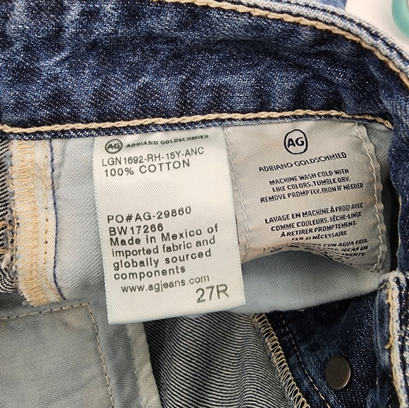 Adriano Goldshmeid AG The Alex Vintage Boyfriend Shorts NEW Size 27 - Picture 8 of 10